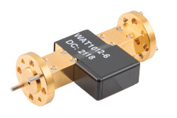 WR-10 Waveguide Fixed Attenuator, 6 dB, from 75 GHz to 110 GHz, UG-387/U-Mod Round Cover Flange, 1W Power - Cost-Effective Alternative