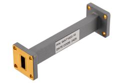 WR-42 Waveguide Fixed Attenuator, 10 dB, from 17.6 GHz to 26.7 GHz, UG-595/U Square Cover Flange, Rated to 1 Watt - Cost-Effective Alternative