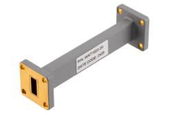 WR-42 Waveguide Fixed Attenuator, 20 dB, from 17.6 GHz to 26.7 GHz, UG-595/U Square Cover Flange, Rated to 1 Watt - Cost-Effective Alternative