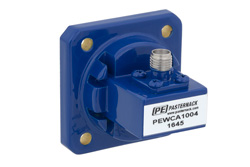 WR-75 Square Cover Flange to SMA Female Waveguide to Coax Adapter Operating from 10 GHz to 15 GHz - Cost-Effective Alternative