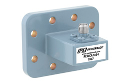 WR-90 CPR-90G Grooved Flange to SMA Female Waveguide to Coax Adapter, 8.2 GHz to 12.4 GHz, X Band, Aluminum, Paint - Cost-Effective Alternative