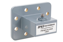 WR-159 CPR-159G Grooved Flange to SMA Female Waveguide to Coax Adapter Operating from 4.9 GHz to 7.05 GHz - Cost-Effective Alternative
