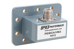WR-229 CPR-229G Grooved Flange to N Female Waveguide to Coax Adapter Operating from 3.3 GHz to 4.9 GHz - Cost-Effective Alternative