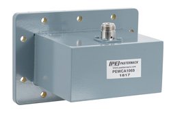WR-430 CPR-430G Grooved Flange to N Female Waveguide to Coax Adapter Operating from 1.7 GHz to 2.6 GHz - Cost-Effective Alternative