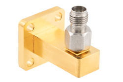 WR-28 UG-599/U Square Cover Flange to 2.92mm Female Waveguide to Coax Adapter Operating from 26.5 GHz to 40 GHz - Cost-Effective Alternative