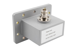 WR-284 UDR32 Flange to N Female Waveguide to Coax Adapter Operating from 2.6 GHz to 3.95 GHz in Aluminum - Cost-Effective Alternative