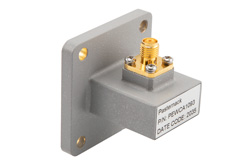 WR-90 UBR100 Flange to SMA Female Waveguide to Coax Adapter Operating from 8.2 GHz to 12.4 GHz in Brass - Cost-Effective Alternative