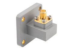 WR-62 UBR140 Flange to SMA Female Waveguide to Coax Adapter Operating from 11.9 GHz to 18 GHz in Brass - Cost-Effective Alternative