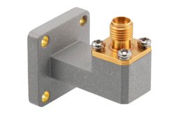 WR-42 UBR220 Flange to SMA Female Waveguide to Coax Adapter Operating from 17.6 GHz to 26.7 GHz in Brass - Cost-Effective Alternative