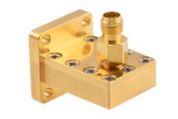 WR-42 UBR220 Flange to 2.92mm Female Waveguide to Coax Adapter Operating from 17.6 GHz to 26.7 GHz in Brass - Cost-Effective Alternative