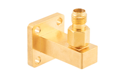 WR-28 UBR320 Flange to 2.92mm Female Waveguide to Coax Adapter Operating from 26.5 GHz to 40 GHz in Brass - Cost-Effective Alternative