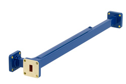 WR-34 Waveguide 20 dB Broadwall Coupler, UG-1530/U Square Cover Flange, E-Plane Coupled Port, 22 GHz to 33 GHz, Copper Alloy - Cost-Effective Alternative