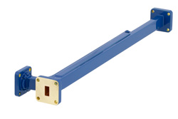 WR-34 Waveguide 30 dB Broadwall Coupler, UG-1530/U Square Cover Flange, E-Plane Coupled Port, 22 GHz to 33 GHz, Copper Alloy - Cost-Effective Alternative