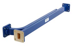 WR-75 Waveguide 30 dB Broadwall Coupler, Square Cover Flange, E-Plane Coupled Port, 10 GHz to 15 GHz, Copper Alloy - Cost-Effective Alternative