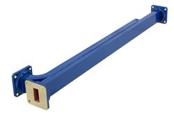 WR-90 Waveguide 20 dB Broadwall Coupler, UG-39/U Square Cover Flange, E-Plane Coupled Port, 8.2 GHz to 12.4 GHz, Copper Alloy - Cost-Effective Alternative