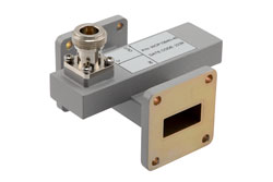 WR-90 Waveguide 40 dB Crossguide Coupler, UG Cover Flange, N Female Coupled Port, 8.2 GHz to 12.5 GHz, Aluminum - Cost-Effective Alternative