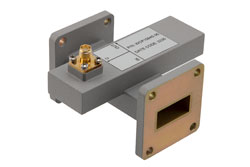 WR-90 Waveguide 30 dB Crossguide Coupler, UG Cover Flange, SMA Female Coupled Port, 8.2 GHz to 12.5 GHz, Aluminum - Cost-Effective Alternative