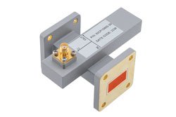 WR-75 Waveguide 30 dB Crossguide Coupler, UG Cover Flange, SMA Female Coupled Port, 9.84 GHz to 15 GHz, Brass - Cost-Effective Alternative