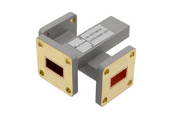 WR-62 Waveguide 30 dB Crossguide Coupler, UG Cover Flange, UG Cover Flange Coupled, 11.9 GHz to 18 GHz, Brass - Cost-Effective Alternative