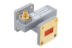 WR-62 Waveguide 40 dB Crossguide Coupler, UG Cover Flange, SMA Female Coupled Port, 11.9 GHz to 18 GHz, Brass - Cost-Effective Alternative