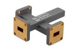 WR-34 Waveguide 20 dB Crossguide Coupler, UG Cover Flange, UG Cover Flange Coupled, 25 GHz to 28 GHz, Brass - Cost-Effective Alternative