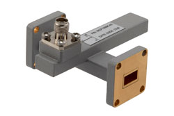 WR-34 Waveguide 40 dB Crossguide Coupler, UG Cover Flange, 2.92mm Female Coupled Port, 21.7 GHz to 33 GHz, Brass - Cost-Effective Alternative