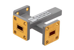 WR-28 Waveguide 20 dB Crossguide Coupler, UG Cover Flange, UG Cover Flange Coupled, 29 GHz to 31 GHz, Brass - Cost-Effective Alternative