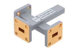 WR-28 Waveguide 40 dB Crossguide Coupler, UG Cover Flange, UG Cover Flange Coupled, 26.5 GHz to 40 GHz, Brass - Cost-Effective Alternative