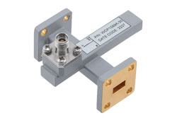 WR-28 Waveguide 30 dB Crossguide Coupler, UG Cover Flange, 2.92mm Female Coupled Port, 26.5 GHz to 40 GHz, Brass - Cost-Effective Alternative