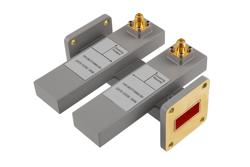 WR-90 Waveguide 50 dB Dual Directional Crossguide Coupler, UG-39/U, SMA Female Coupling Ports, 8.2 GHz to 12.5 GHz, Brass - Cost-Effective Alternative