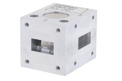 WR-75 Waveguide Circulator, 10 GHz to 15 GHz, 18 dB min Isolation, Cover Flange, Aluminum - Cost-Effective Alternative