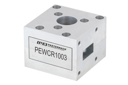 WR-62 Waveguide Circulator, 12.4 GHz to 18 GHz, 18 dB min Isolation, Cover Flange, Aluminum - Cost-Effective Alternative