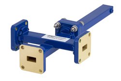 WR-34 Waveguide 30 dB Crossguide Coupler, 3 Port UG-1530/U Square Cover Flange, 22 GHz to 33 GHz, Bronze - Cost-Effective Alternative