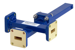 WR-42 Waveguide 20 dB Crossguide Coupler, 3 Port UG-595/U Square Cover Flange, 18 GHz to 26.5 GHz, Bronze - Cost-Effective Alternative