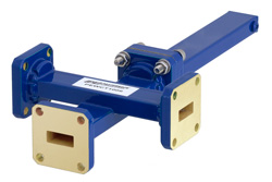 WR-42 Waveguide 40 dB Crossguide Coupler, 3 Port UG-595/U Square Cover Flange, 18 GHz to 26.5 GHz, Bronze - Cost-Effective Alternative