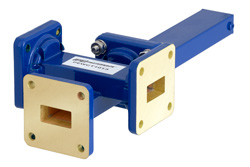 WR-62 Waveguide 30 dB Crossguide Coupler, 3 Port UG-419/U Square Cover Flange, 12.4 GHz to 18 GHz, Bronze - Cost-Effective Alternative