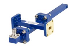 WR-34 Waveguide 30 dB Crossguide Coupler, UG-1530/U Square Cover Flange, 2.92mm Female Coupled Port, 22 GHz to 33 GHz, Bronze - Cost-Effective Alternative