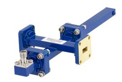 WR-34 Waveguide 40 dB Crossguide Coupler, UG-1530/U Square Cover Flange, 2.92mm Female Coupled Port, 22 GHz to 33 GHz, Bronze - Cost-Effective Alternative