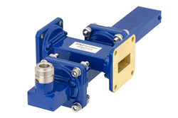 WR-90 Waveguide 50 dB Crossguide Coupler, UG-39/U Square Cover Flange, N Female Coupled Port, 8.2 GHz to 12.4 GHz, Bronze - Cost-Effective Alternative