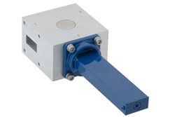 WR-90 Waveguide Isolator from 8.2 GHz to 12.4 GHz, 18 dB Typical Isolation, UG-135/U Cover Flange - Cost-Effective Alternative