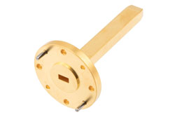 WR-19 Waveguide Probe Antenna Operating from 40 GHz to 60 GHz, 6.5 dBi Nominal Gain, UG-383/U Flange - Cost-Effective Alternative