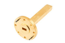 WR-22 Waveguide Probe Antenna Operating from 33 GHz to 50 GHz, 6.5 dBi Nominal Gain, UG-383/U Flange - Cost-Effective Alternative
