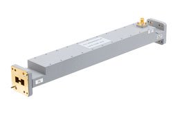 WRD-650 Double Ridge Waveguide 40 dB Broadwall Coupler, SMA Female Coupled Port, 6.5 GHz to 18 GHz, Brass - Cost-Effective Alternative