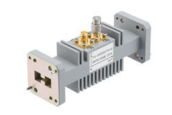 WRD-650 Double Ridge Waveguide 40 dB Loop Coupler, SMA Female Coupled Port, 6.5 GHz to 18 GHz, Aluminum - Cost-Effective Alternative