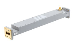 WRD-750 Double Ridge Waveguide 40 dB Broadwall Coupler, SMA Female Coupled Port, 7.5 GHz to 18 GHz, Brass - Cost-Effective Alternative