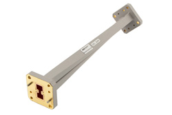 WRD-750 90 Degree Waveguide Twist with a UG Square Cover Flange Operating from 7.5 GHz to 18 GHz in Brass - Cost-Effective Alternative