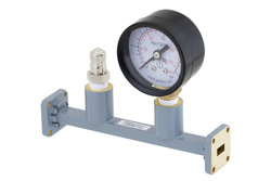 WR-34 Waveguide Pressurizing Section 4.25 Inch Length, UG-1530/U Square Cover Flange from 20 GHz to 33 GHz - Cost-Effective Alternative