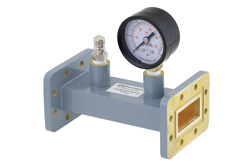 WR-137 Waveguide Pressurizing Section 4.25 Inch Length, CPR-137G Grooved Flange from 5.85 GHz to 8.2 GHz - Cost-Effective Alternative