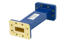 PEWTS1001.jpg WR-137 to WR-112 Waveguide Transition 6 Inch Length, CPR-137G Grooved Flange to CPR-112G Grooved Flange - Cost-Effective Alternative