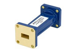 WR-42 to WR-34 Waveguide Transition 2 Inch Length, UG-595/U Square Cover Flange to UG-1530/U Square Cover Flange - Cost-Effective Alternative